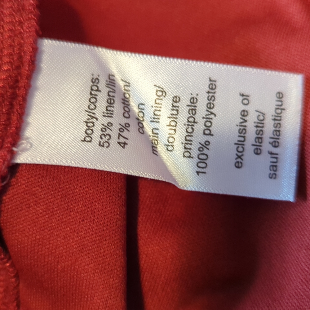 Maurices Linen Button Up Dress Size M - Picture 6 of 6
